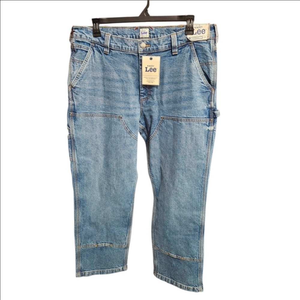 Kacey Lee Musgraves x Lee Mens Loose Straight Double Knee Carpenter Jeans 38x30